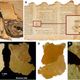 Detalle de la capa de sales que recubre el manuscrito, vista al microscopio.
